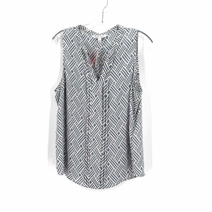 Size L Blue Print Shirt