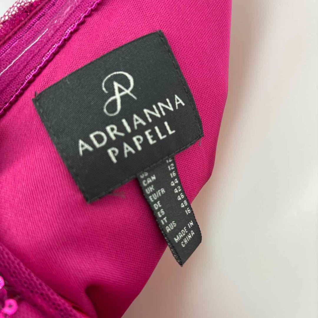 Size 12 Adrianna Papell Fuschia Dress
