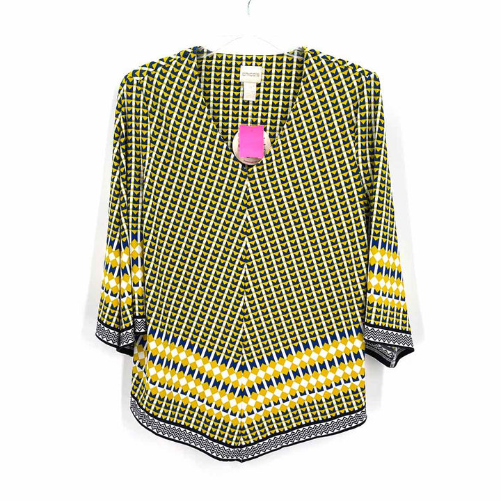 Size S Chico's Yellow Shirt