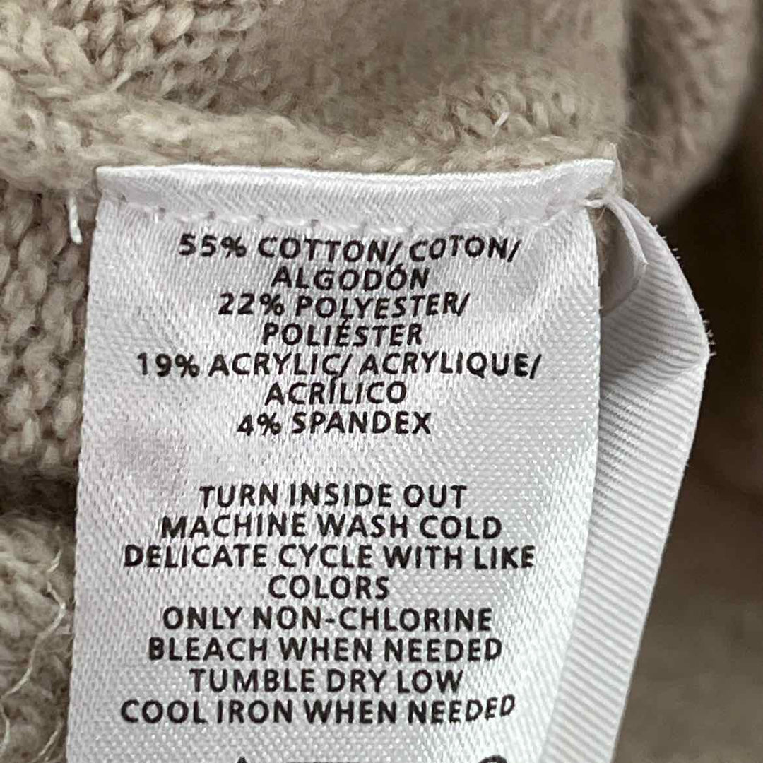 Size XS LOFT Oatmeal Knit Cotton Sweater