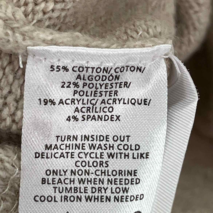 Size XS LOFT Oatmeal Knit Cotton Sweater