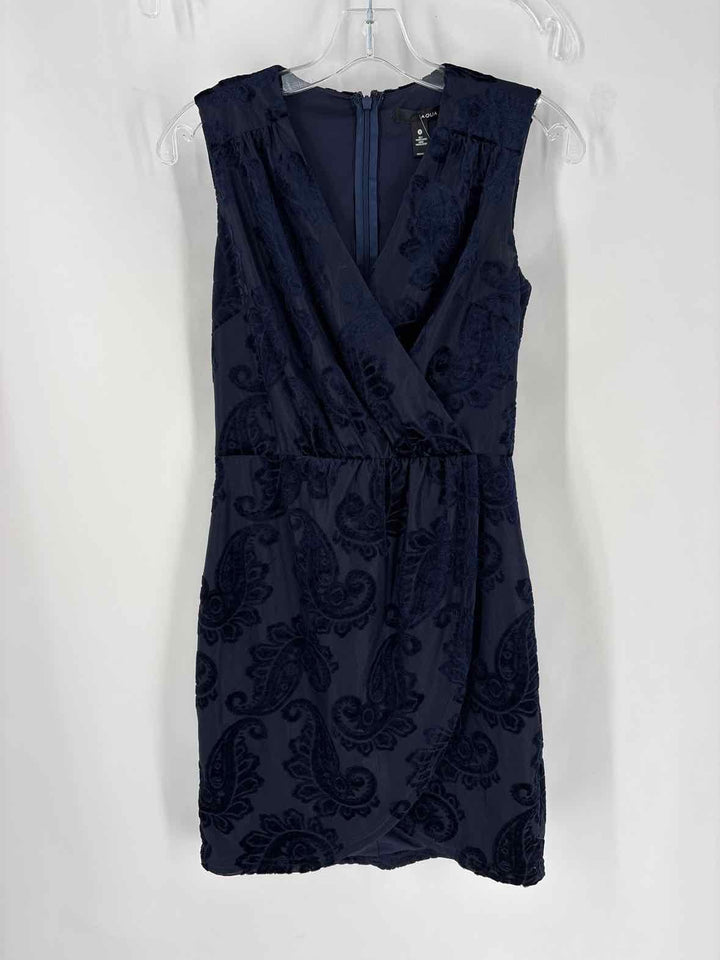 Size S AQUA Navy Dress