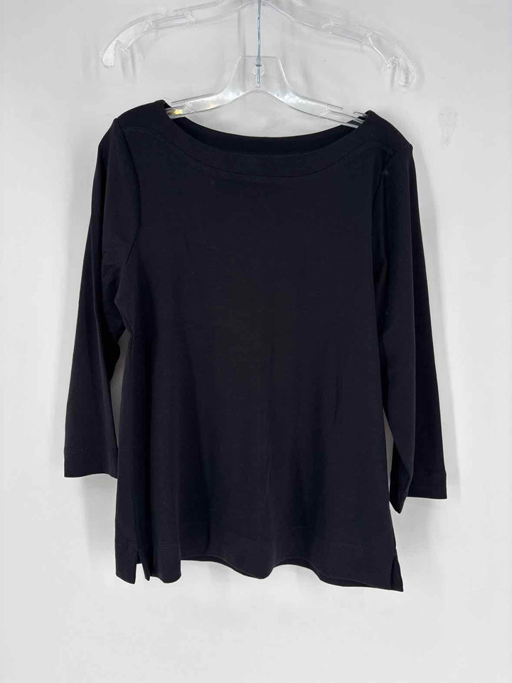 Size L Chico's Black Cotton Shirt