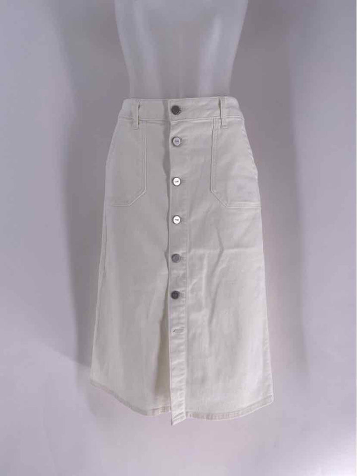 Size 28 PAIGE White Skirt