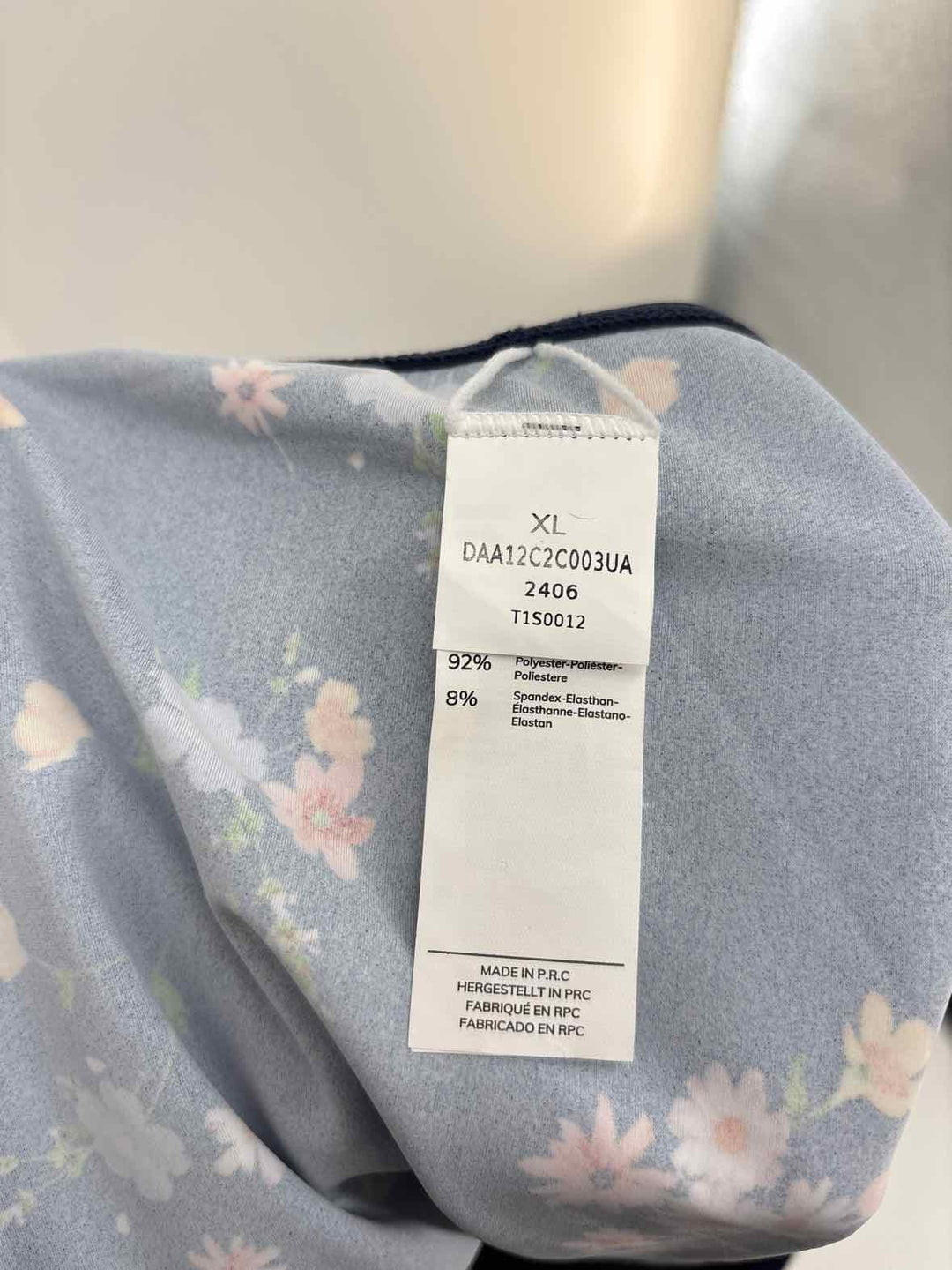 Size XL CUPSHE Navy Print Swimsuit
