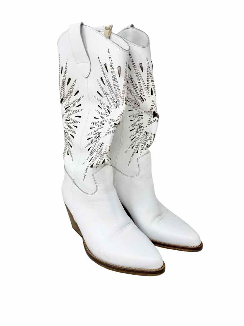 Shoe Size 37 White Boots