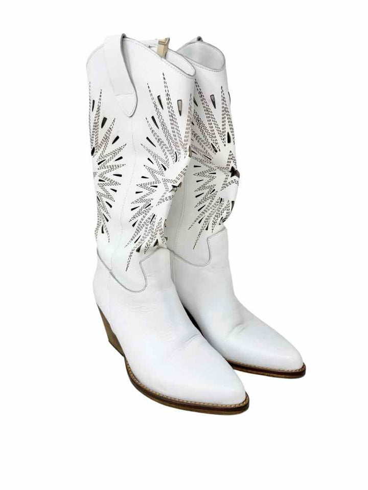Shoe Size 37 White Boots
