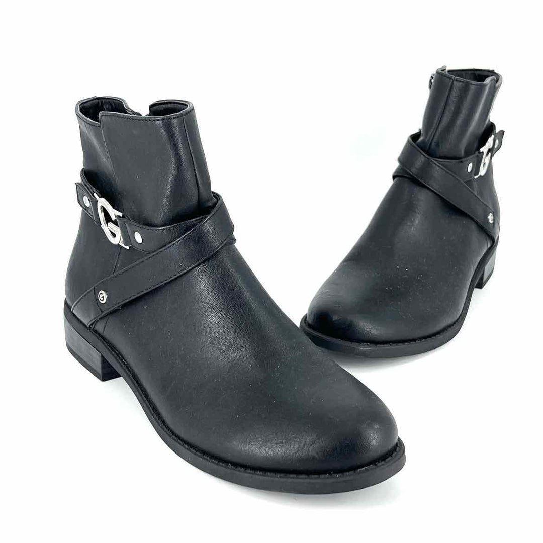 Shoe Size 8.5 GUESS Black Faux Leather Boots