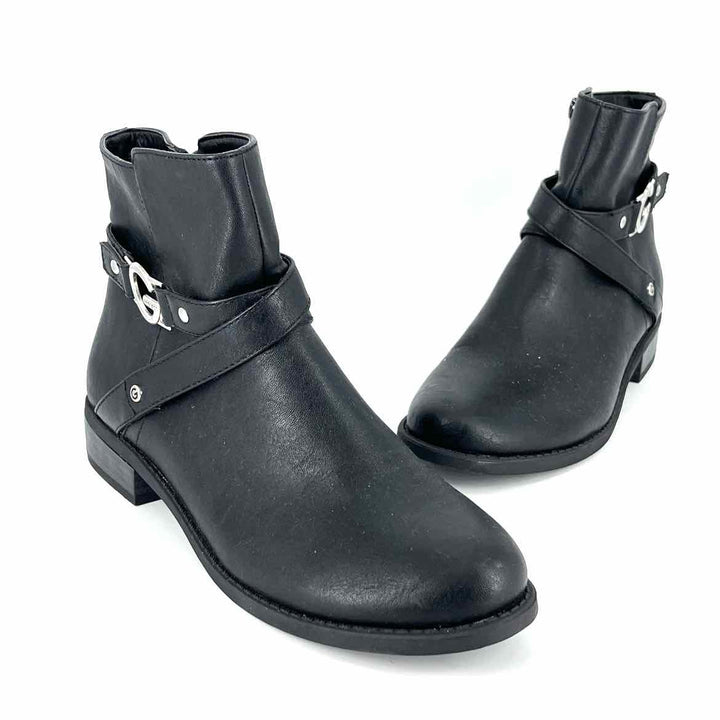 Shoe Size 8.5 GUESS Black Faux Leather Boots