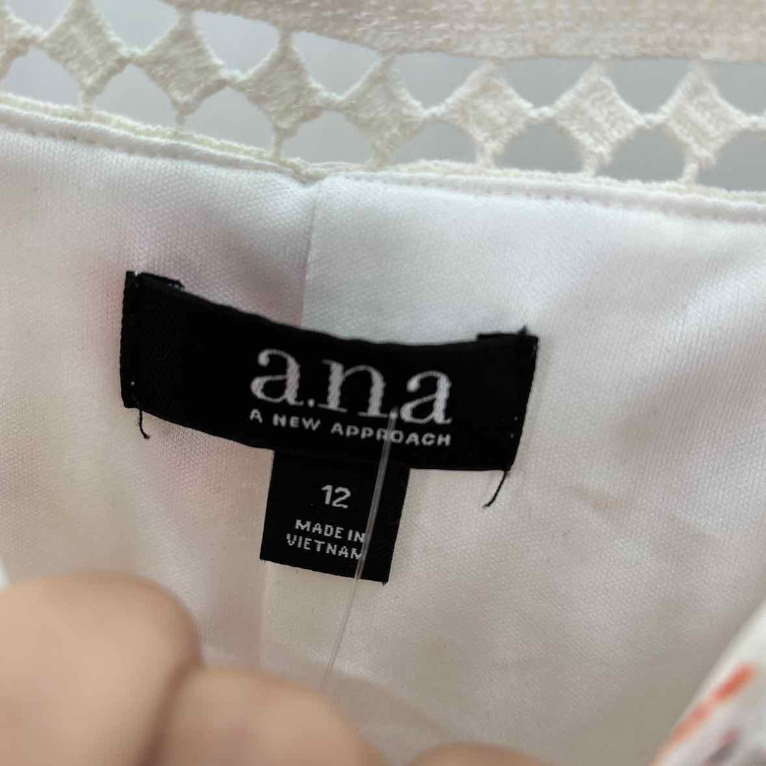 Size 12 ANA White Dress