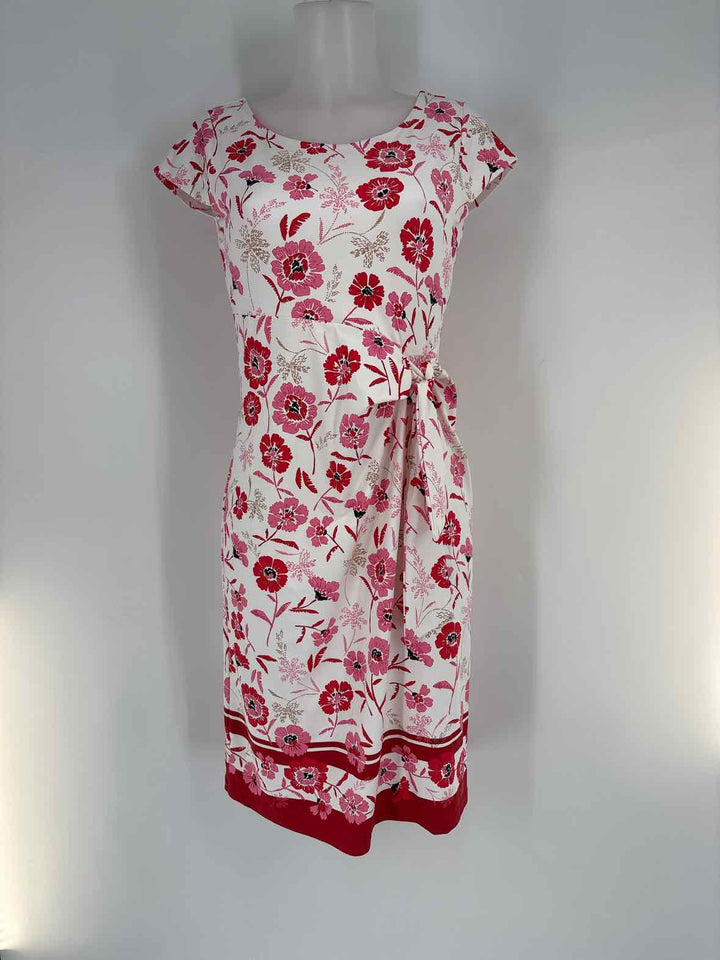 Size XS Talbots White Print Dress