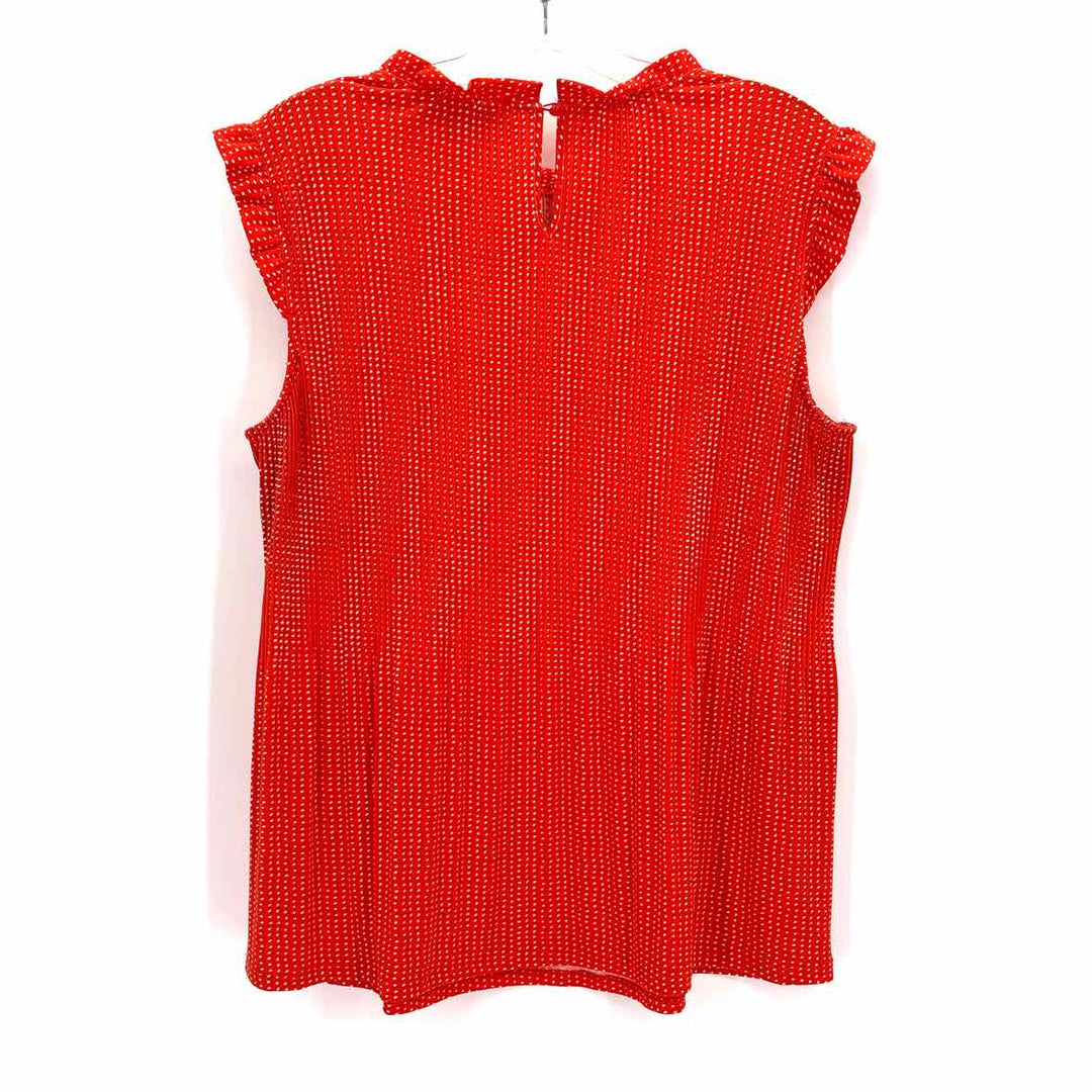 Size L Adrianna Papell Orange Shirt