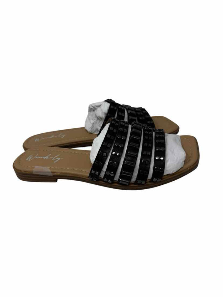 Shoe Size 7.5 WONDERLY Black Sandals