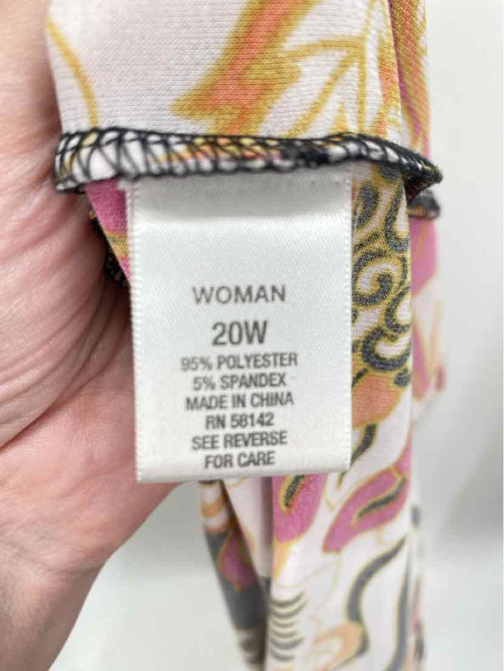 Size 20 DRESSBARN Black Print Dress