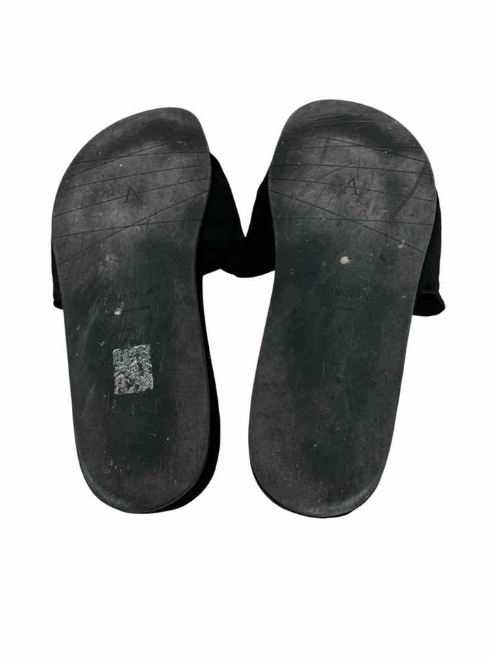 Shoe Size 11 Stuart Weitzman Black Suede Sandals
