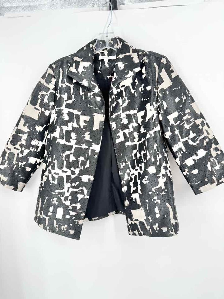Size XS Chico's Black Print Jacket