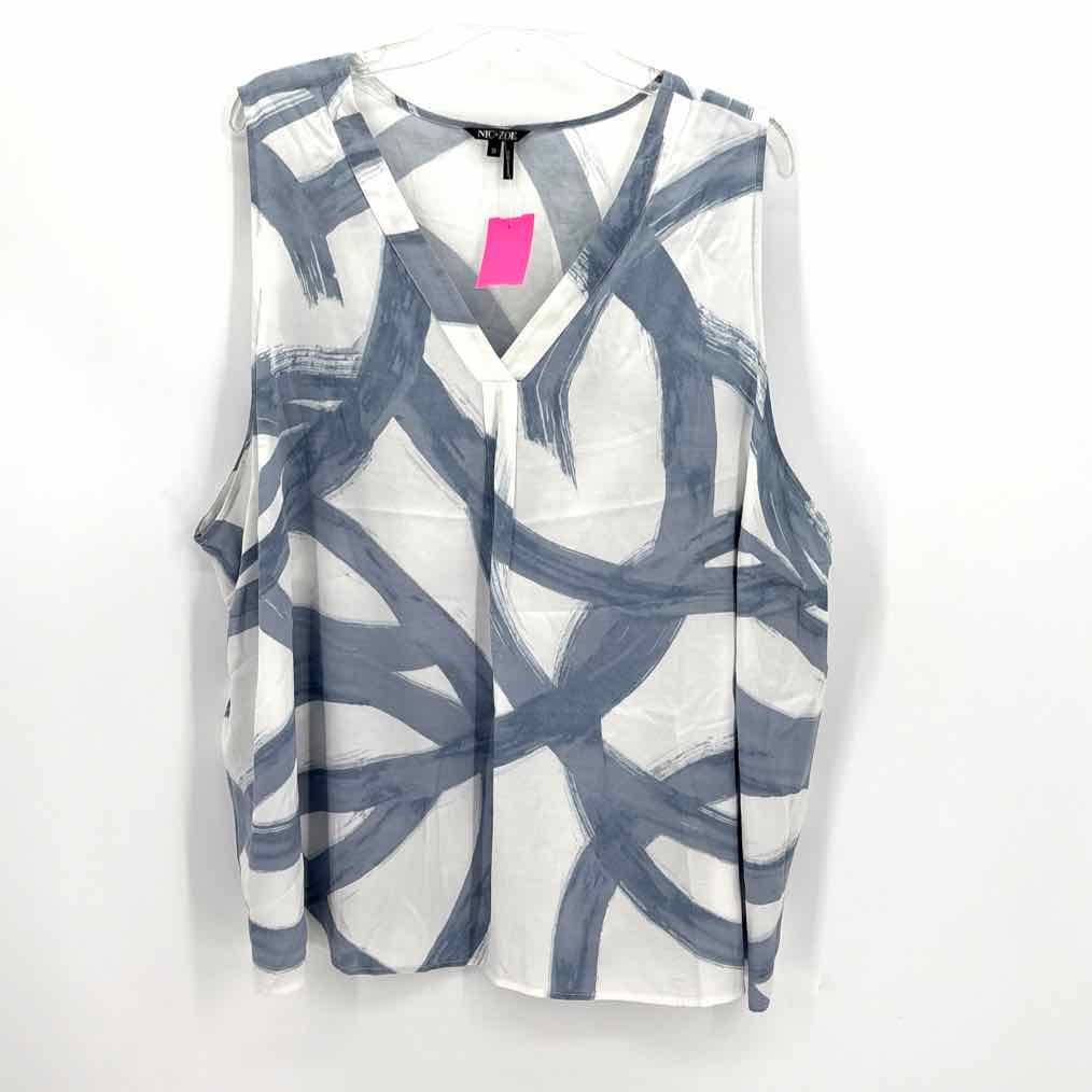 Size 3X NIC + ZOE White Shirt