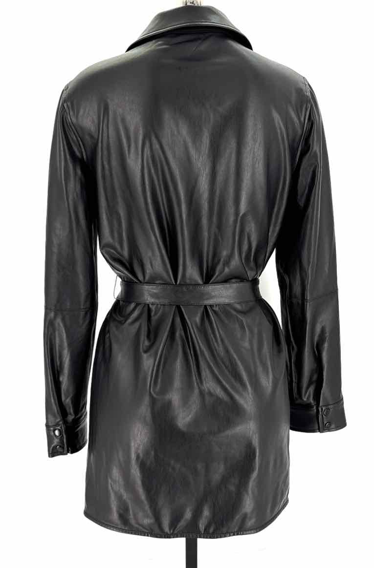Size S Sanctuary Black Faux Leather Jacket