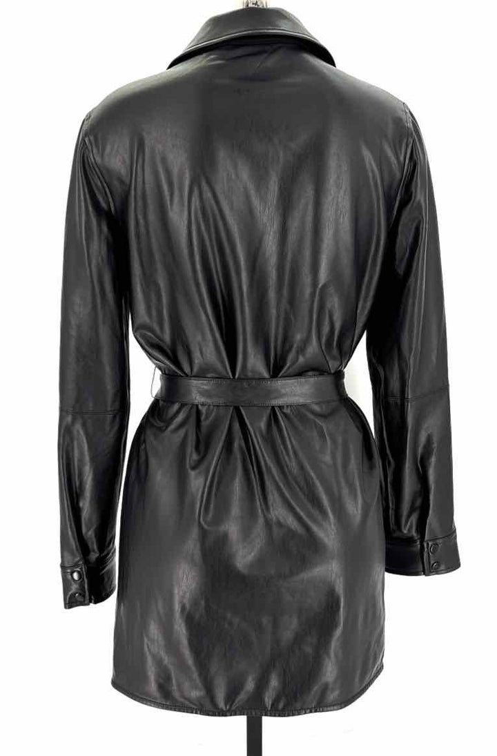 Size S Sanctuary Black Faux Leather Jacket