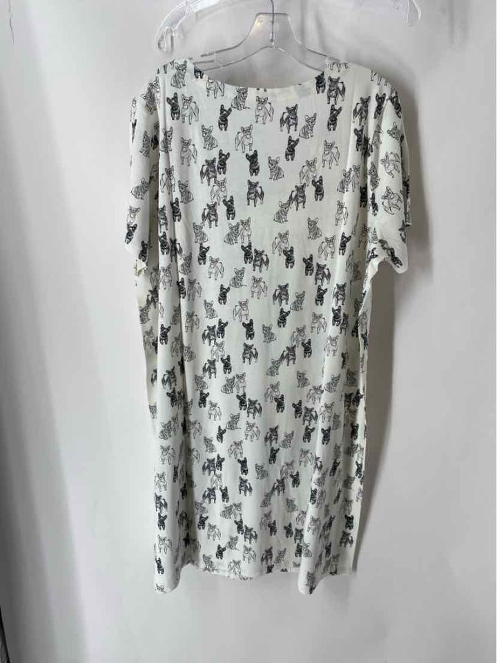 Size XL J JILL White Print Pajamas