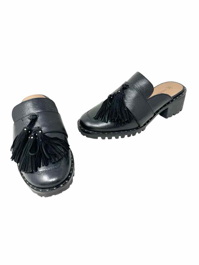 Shoe Size 7.5 JOHNSTON & MURPHY Black Mules