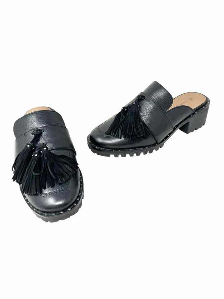 Shoe Size 7.5 JOHNSTON & MURPHY Black Mules