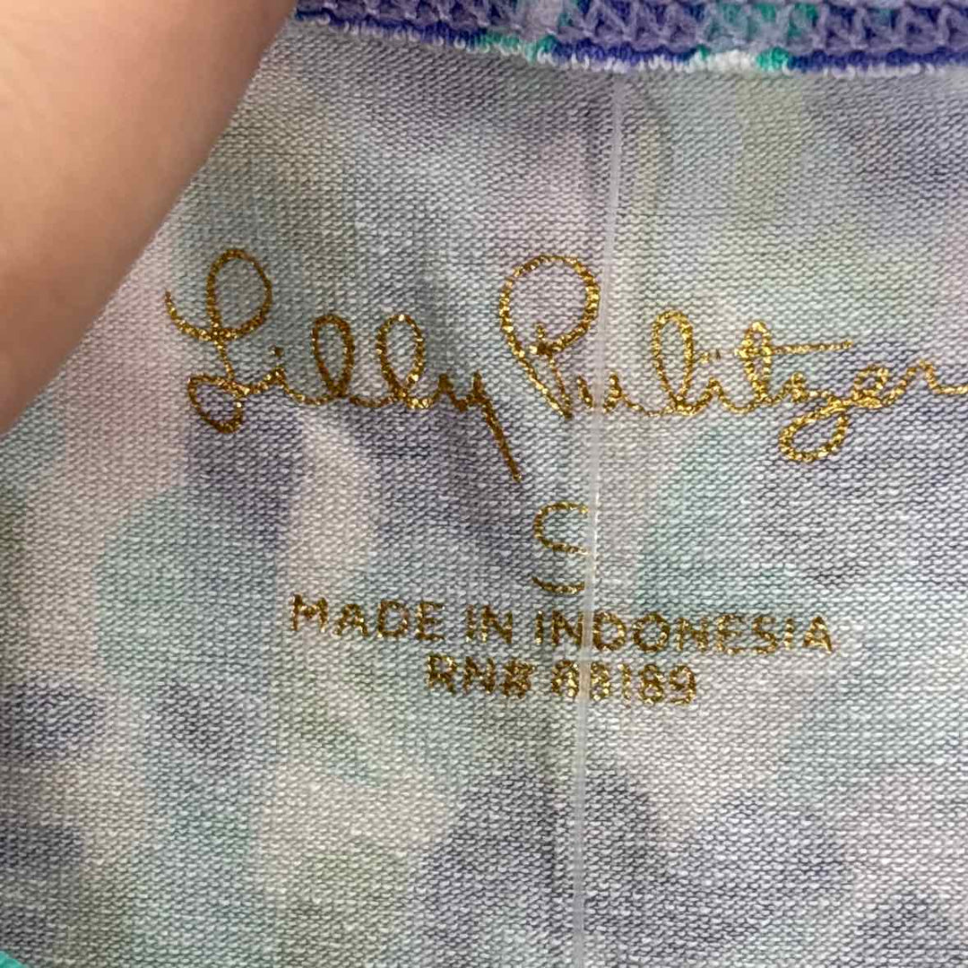 Size S Lilly Pulitzer Teal Cotton Dress