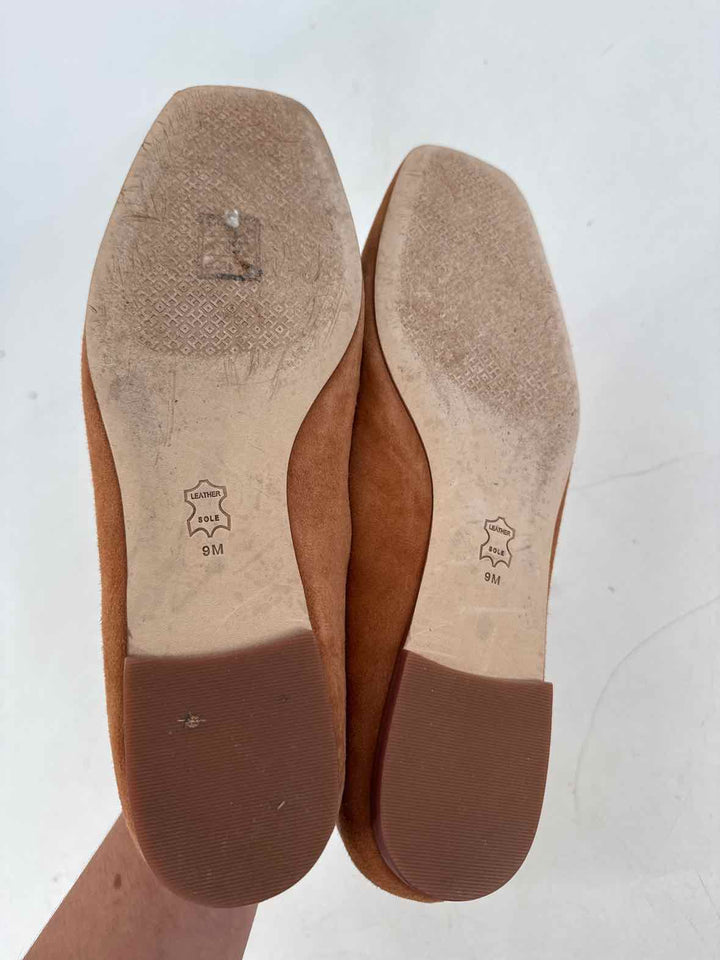 Shoe Size 9 Tory Burch Brown Suede Flats