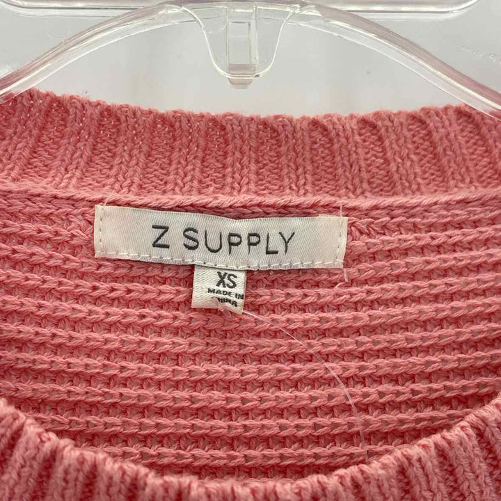 Size XS Z SUPPLY Peach Knit Sweater