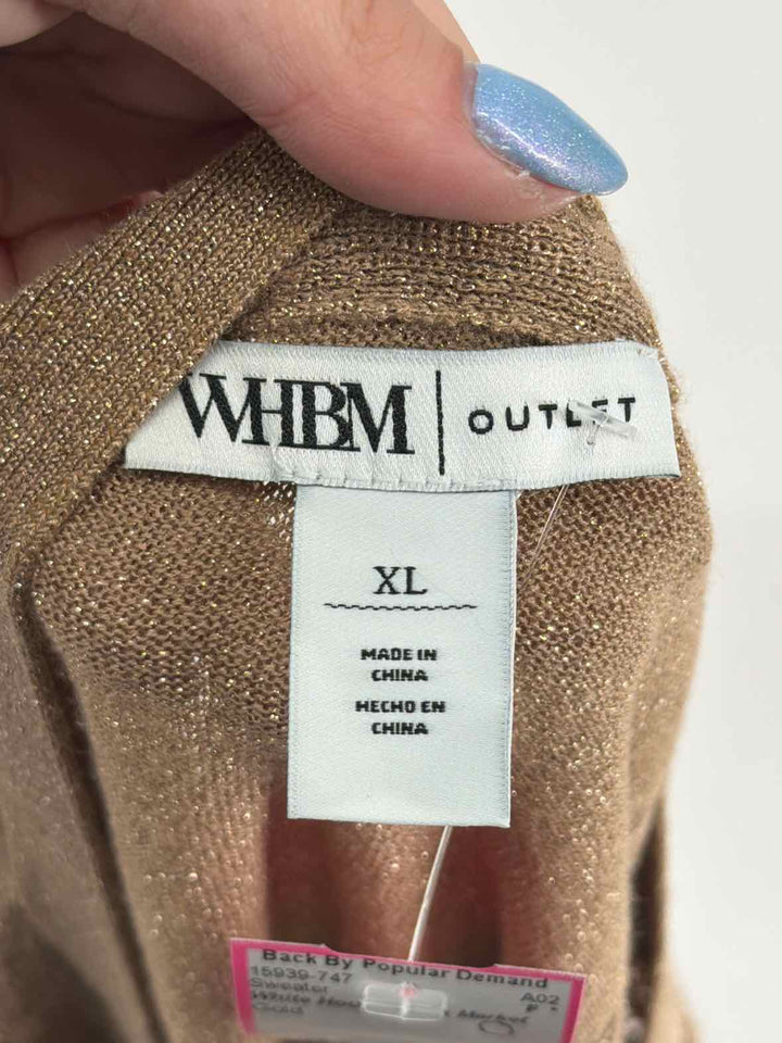 Size XL White House Black Market Gold Sweater