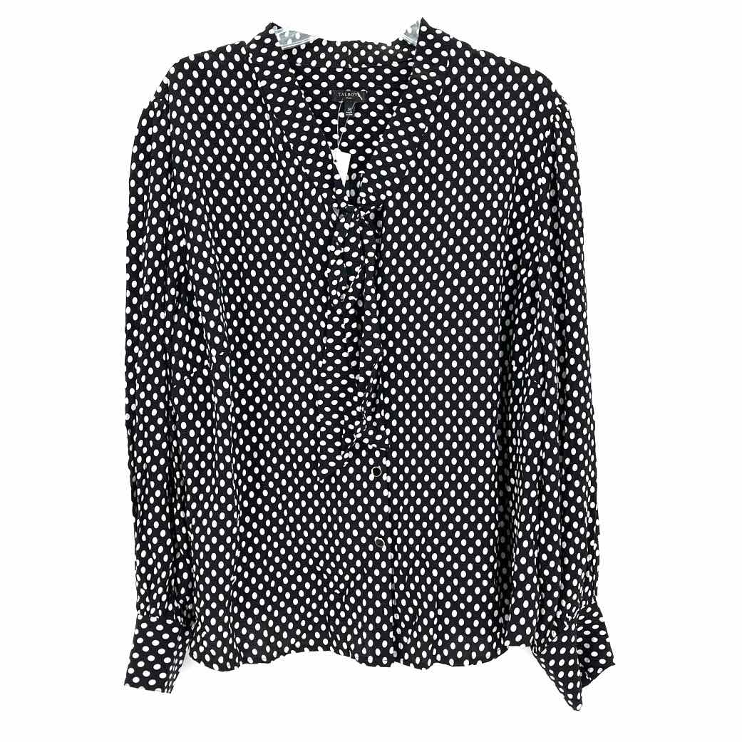 Size 2X Talbots Black/White Shirt