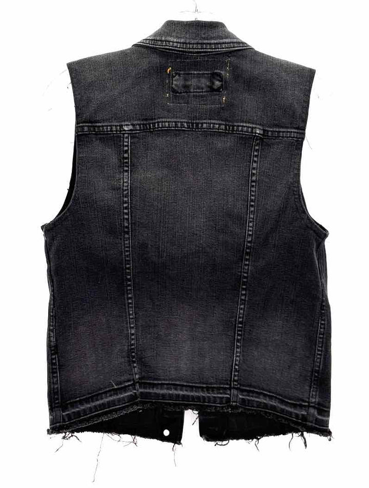 Size L COMFORT Black Denim Vest