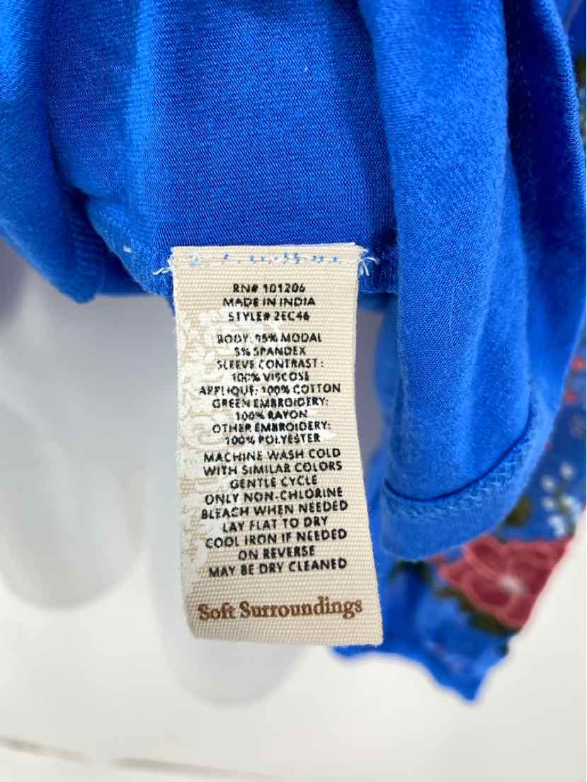 Size L SOFT SURROUNDINGS Blue Shirt