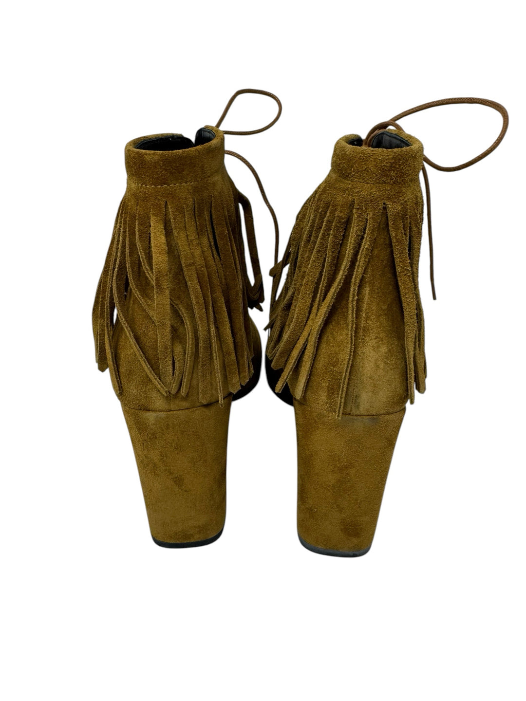Shoe Size 38.5 SAINT LAURENT Tan Suede Luxury - Boots
