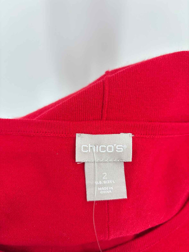 Size L Chico's Red Sweater