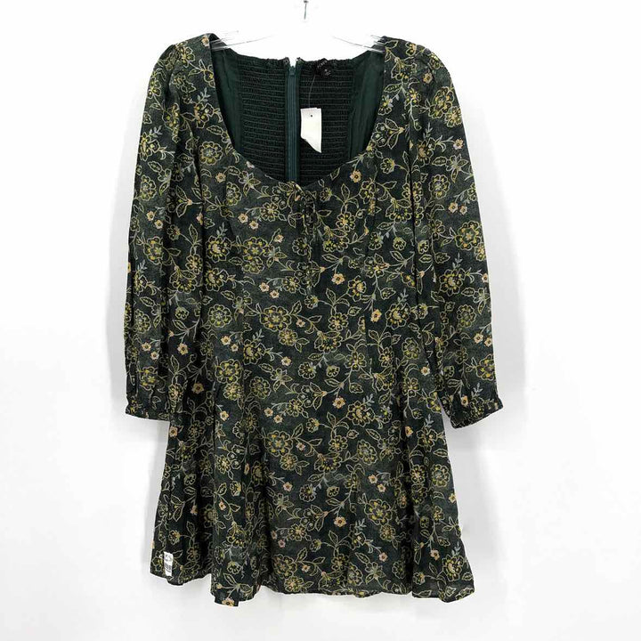 Size 6 J Crew Green Dress