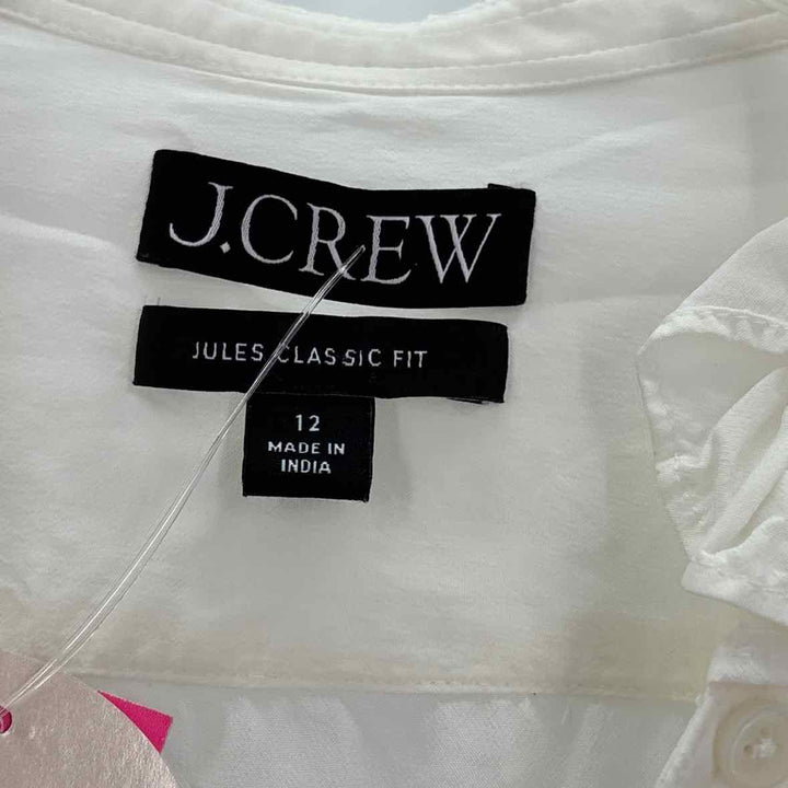 Size 12 J Crew Cream Shirt