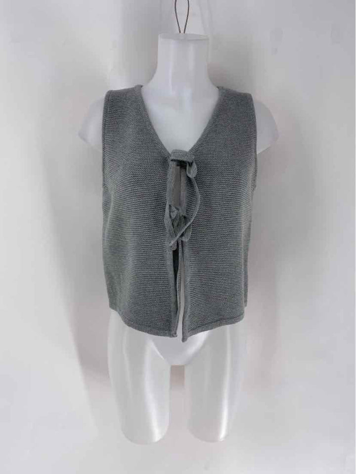 Size S ZENANA Gray Knit Vest