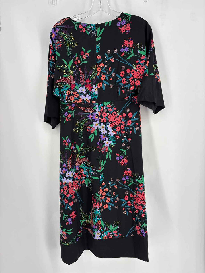 Size 4 TRINA TURK Black Print Dress
