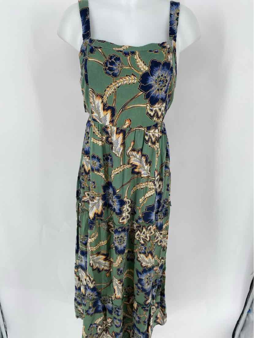 Size L Green Print Dress