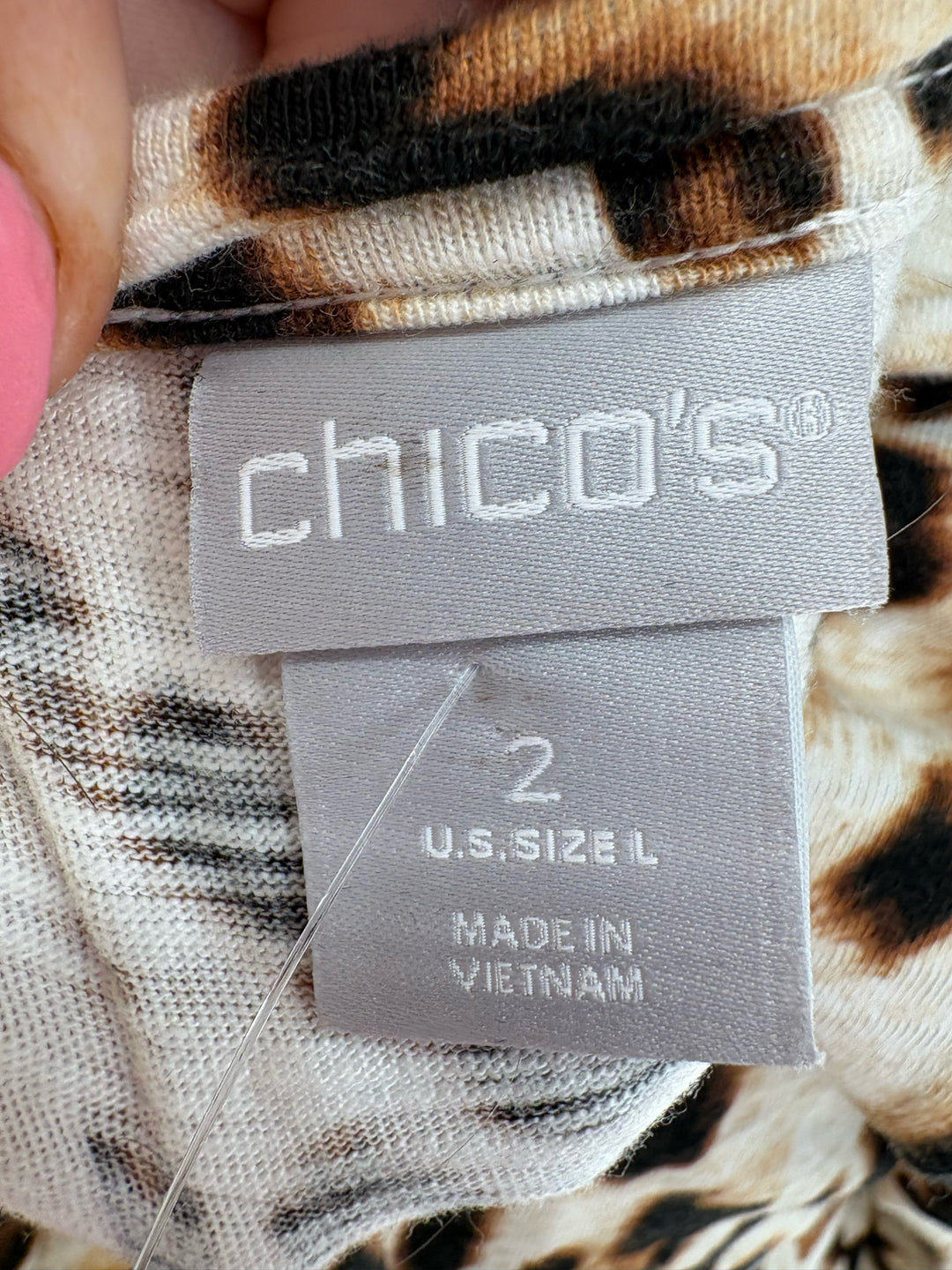 Size L Chico's Tan Shirt