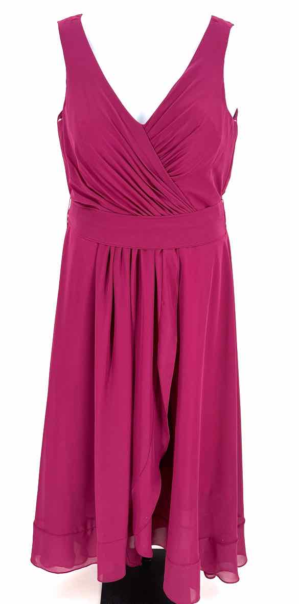 Size 12 Fuschia Chiffon Dress