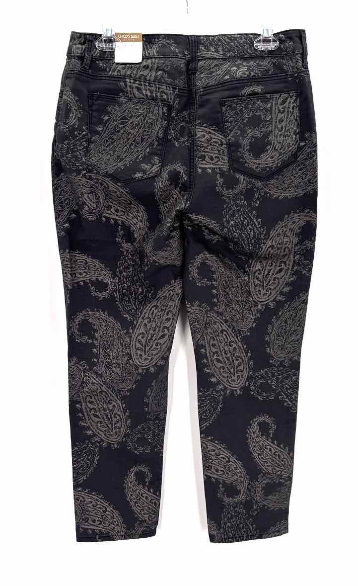 Size 8 Chico's Charcoal Denim Jeans