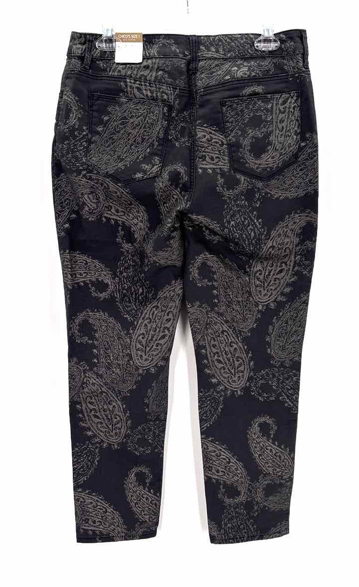 Size 8 Chico's Charcoal Denim Jeans
