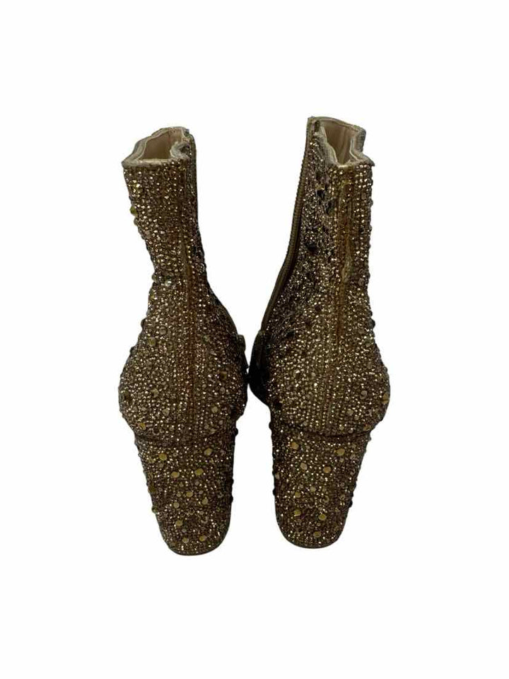 Shoe Size 9 BETSEY JOHNSON Gold Boots