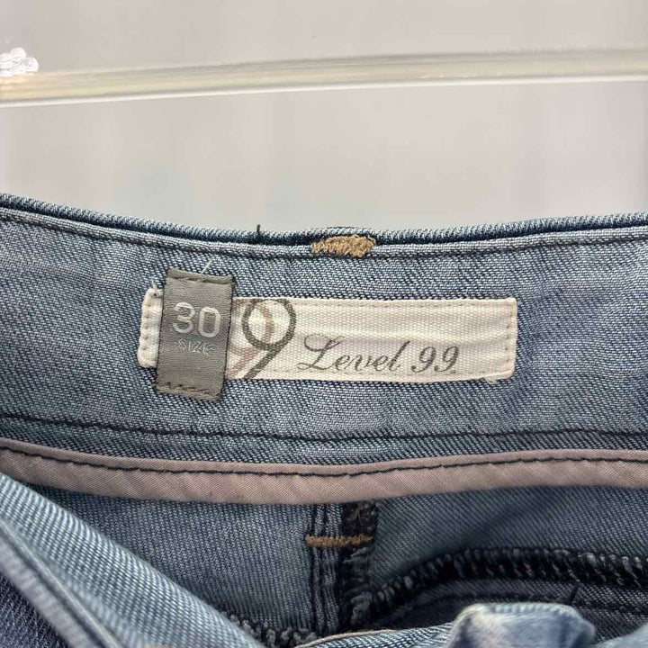 Size 30 LEVEL 99 Light Blue Denim Jeans