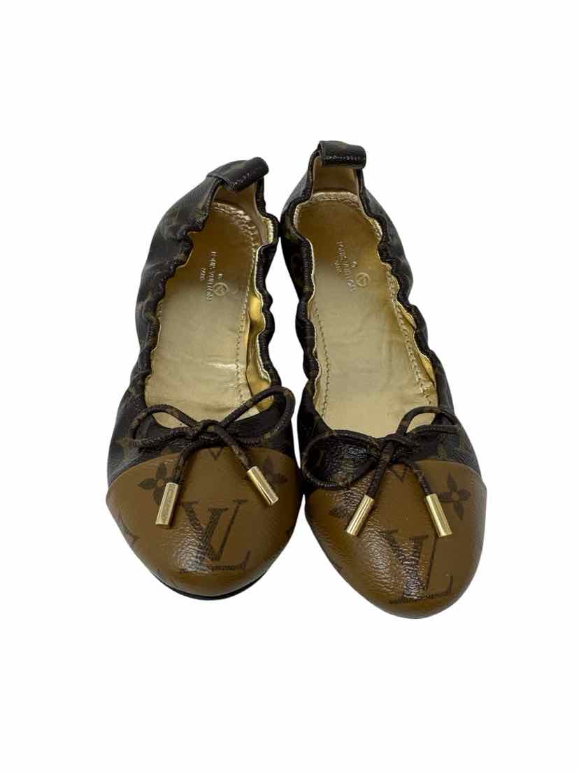 Shoe Size 38 Louis Vuitton Brown Leather Leather Luxury - Sandals