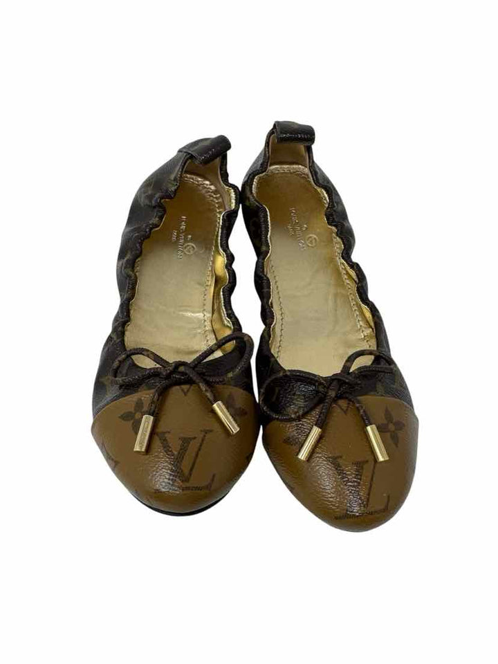 Shoe Size 38 Louis Vuitton Brown Leather Leather Luxury - Sandals