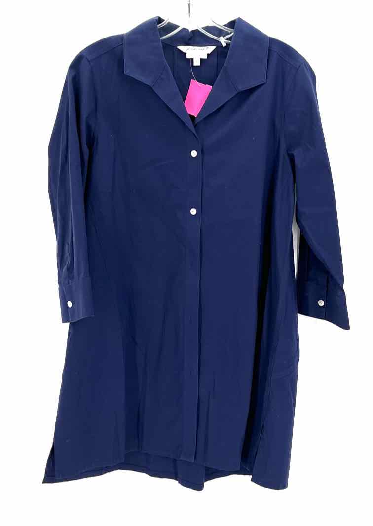 Size 6 FOXCROFT Navy Dress