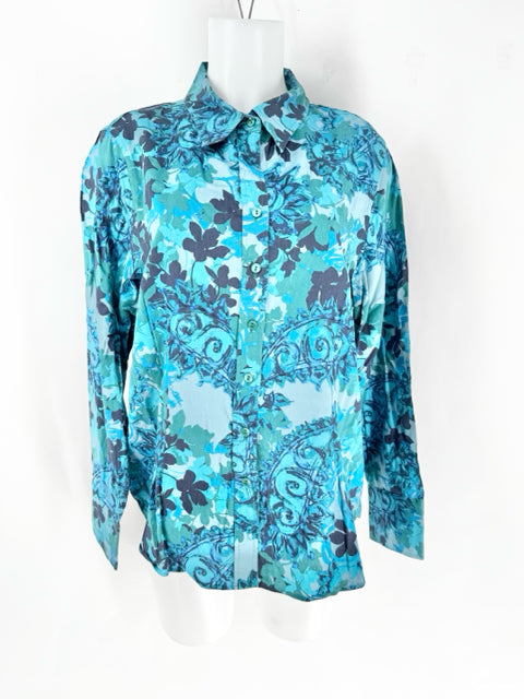 Size 18 Coldwater Creek Teal Shirt
